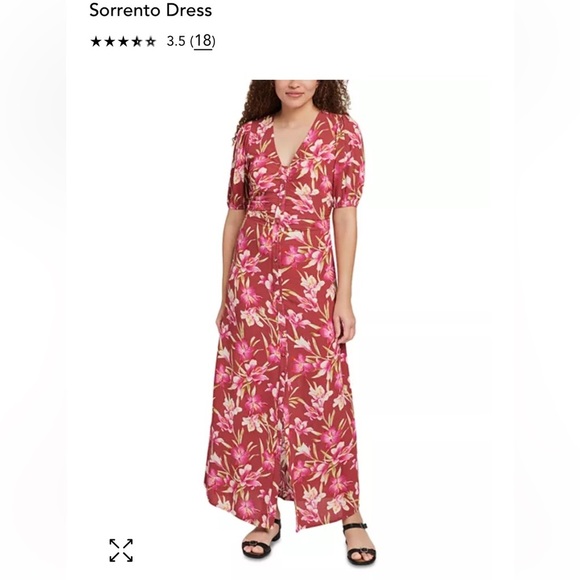 NWT Faherty $228 Sorrento Majorca Floral Maxi Dress XL - Picture 7 of 12